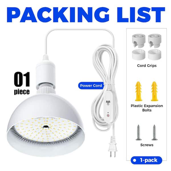 BeamBox 25W White Full Spectrum Aluminum LED Grow Light with Timer