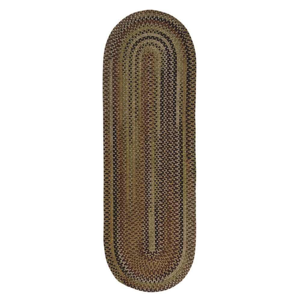 Harbor Green 2 ft. 6 in. x 5 ft. Braided Wool Runner Rug