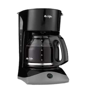 12- Cup Coffee Maker with Auto Pause and Glass Carafe, Drip Coffee Machine, Black