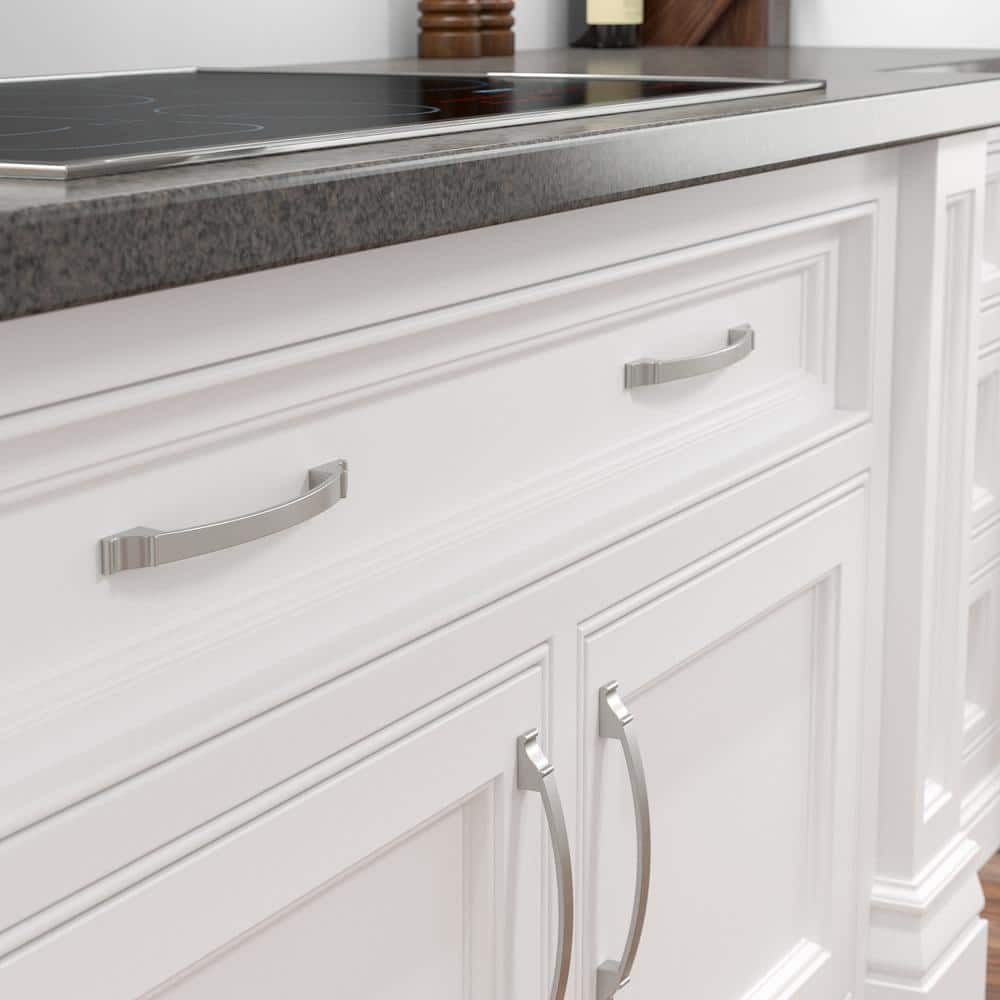 Brushed Nickel 8.7" Traditional Arch Cabinet Pull
