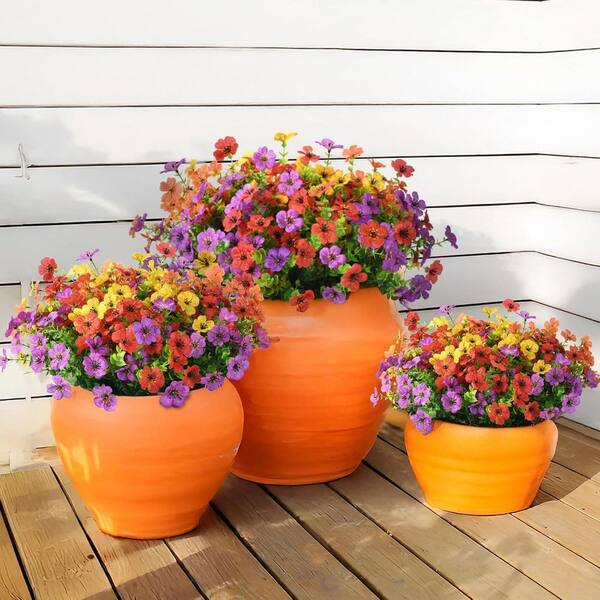 Afoxsos 11.8 in. H 12 Bundles Artificial Daisy Flowers for Indoor