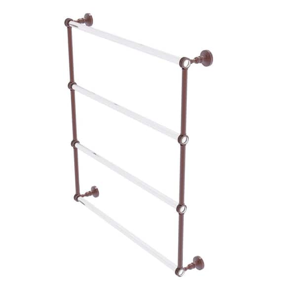 Pacific Grove Collection 30 in. Wall Mounted Towel Bar in Antique Copper with Dotted Accents
