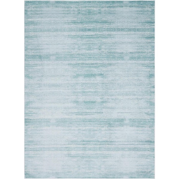 Jill Zarin Uptown Collection Madison Avenue Turquoise 9' 0 x 12' 0 Area Rug