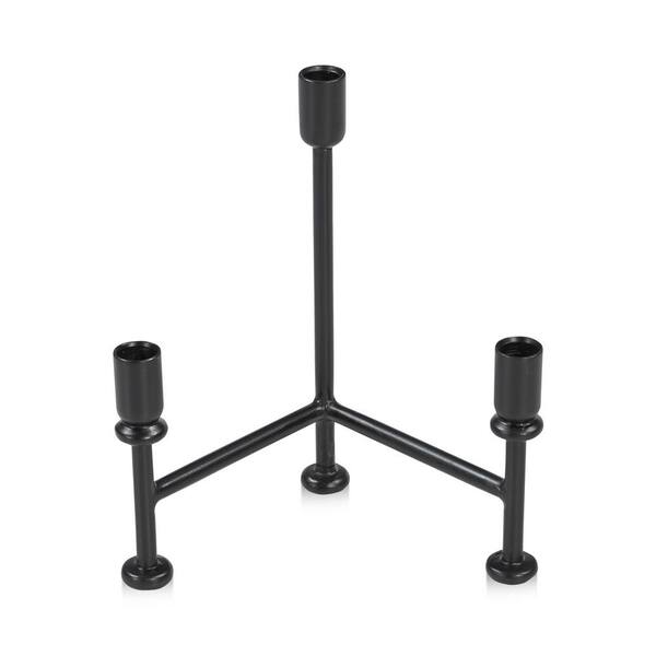 NADAAL STUDIOS Elstan Black Iron Tripod Candle Holder QJ-1029-02