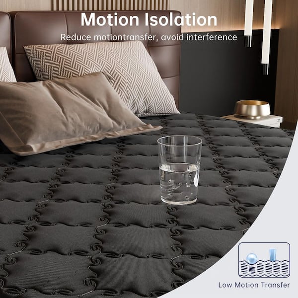 Flow Essence King Medium Firm Hybrid Memory Foam and Innerspring 12 in. Bed-in-a-Box Mattress