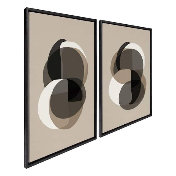 Kate and Laurel Sylvie "Contemporary Shapes" by the Creative Bunch Studio 2-Piece Framed Art Print 23 in. x 33 in.