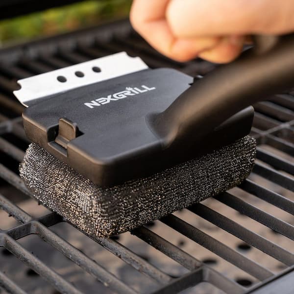 PowerMesh Bristle-Free Stainless Steel Fiber Steam Brush