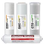 6-Stage Reverse Osmosis RO System 6-Month Replacement Water Filter Cartridge Pack, Sediment, CTO, GAC, Alkaline