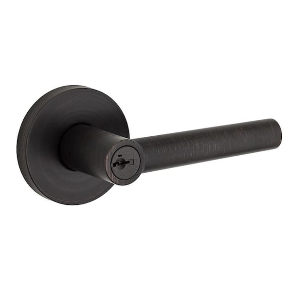 Kwikset Milan Venetian Bronze Entry Door Lever Featuring SmartKey Security