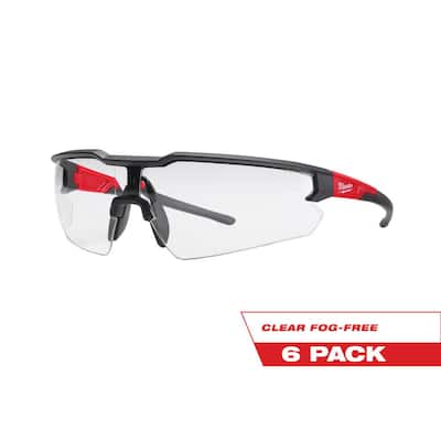 New High Visibility Safety Glasses & Goggles  Anti-Scratch & Anti-Fog Clear Lens