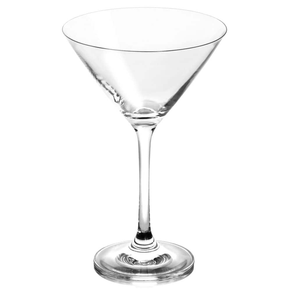Classic Clear Glass Martini Cocktail Set, 4-Pieces, 10 Ounce