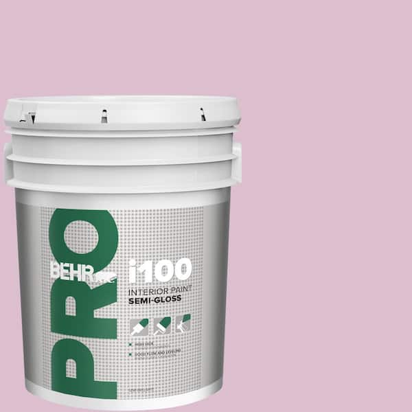 BEHR PRO 5 gal. #690C-3 Delicate Bloom Semi-Gloss Interior Paint