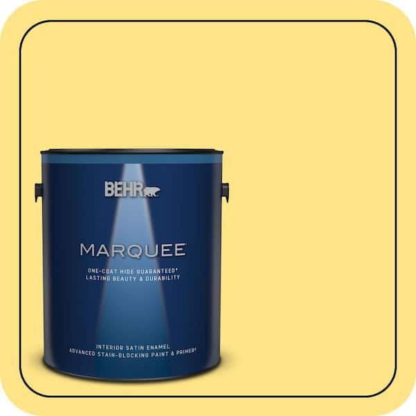 BEHR MARQUEE 1 gal. #P300-5 Upbeat Satin Enamel Interior Paint & Primer
