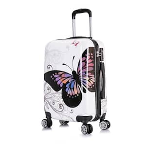 Prints Light-Weight Hardside Spinner 22 in. Carry-On Butterfly