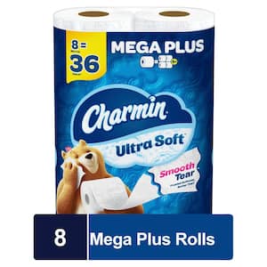 Ultra-Soft Smooth Tear Toilet Paper Rolls (252-Sheets Per Roll) (8-Mega Plus Rolls)