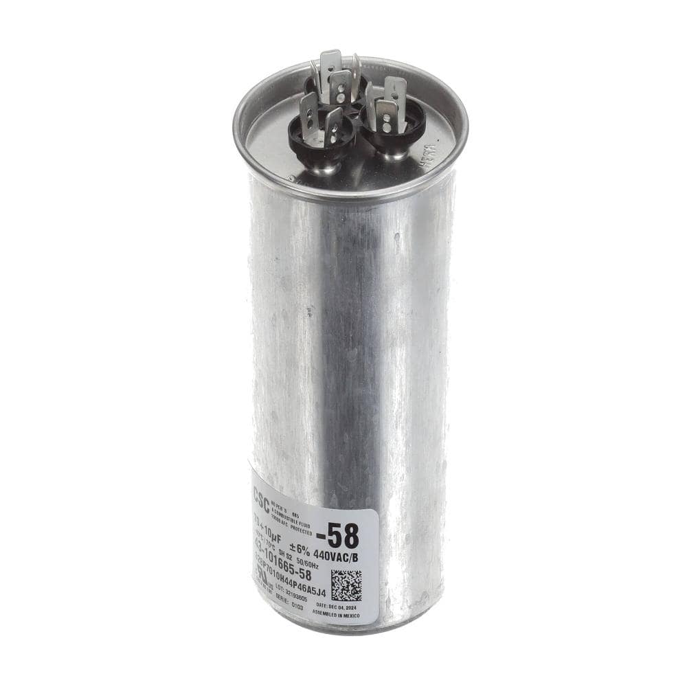 Capacitor, 70 + 10Uf, 440Vac, 50/60Hz, Round-Shaped 43-101665-58 price history on PriceWatchPro