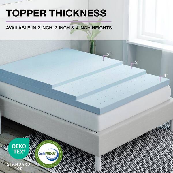thumbnail interactive-video image 1 of Beautyrest 3-Textured Memory Foam Gel Mattress Topper – Ultimate Comfort, Cool Sleep, New 1 of 4