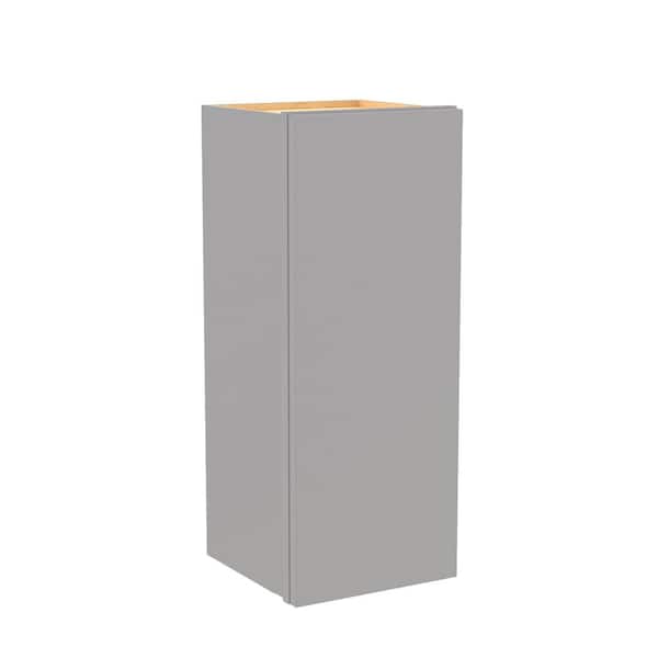 Hargrove 12 in. W x 12 in. D x 30 in. H Assembled Plywood Wall Kitchen Cabinet in Veiled Gray with Soft Close