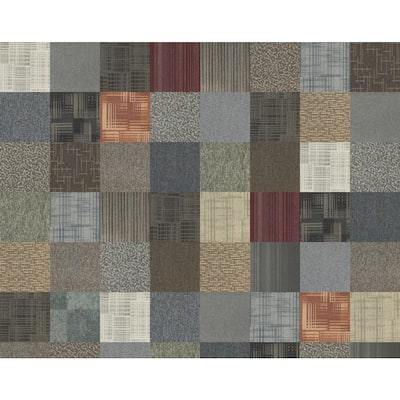Peel and Stick - Carpet Tile - Carpet - The Home Depot