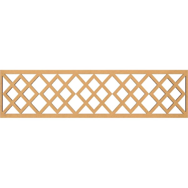 Ekena Millwork Hadley Fretwork 0.375 in. D x 47 in. W x 12 in. L MDF Wood Panel Moulding