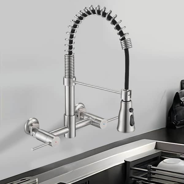 Homein Wall Mounted Bridge Kitchen Faucet & Reviews