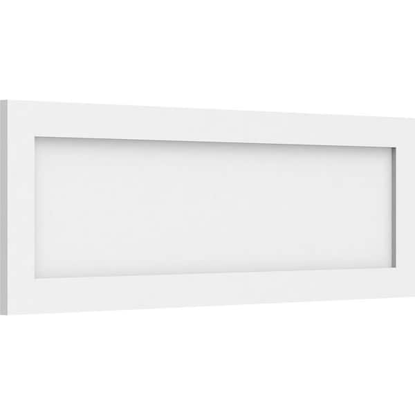 Ekena Millwork 34-in x 26-in Smooth White PVC Fretwork Wall Panel