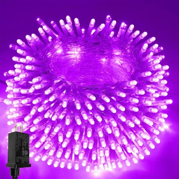 66 ft. Purple String Lights Outdoor/Indoor, 200 LED Christmas Lights