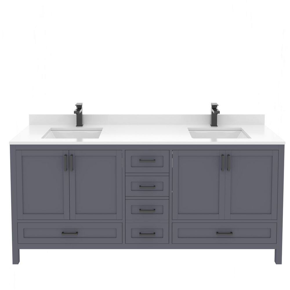 Rooh 71 in. Bath Vanity Cabinet without Top in Charcoal Grey Assembled price history on PriceWatchPro