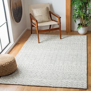 Glamour Green/Ivory Doormat 3 ft. x 5 ft. Bohemian Tribal Area Rug