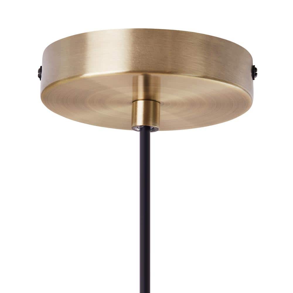 16" Bronze and Hemp LED Bowl Pendant Light