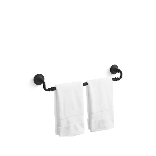 KOHLER Artifacts 24 in. Towel Bar in Matte Black