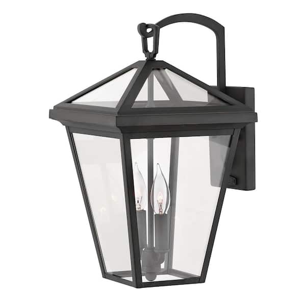 HINKLEY Alford Place Medium Museum Black Outdoor Wall Mount Lantern
