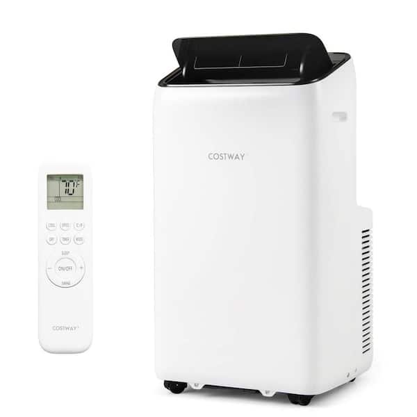 10,100 BTU (DOE) Portable Air Conditioner Cools 650 Sq. Ft. with Dehumidifier with Remote in White