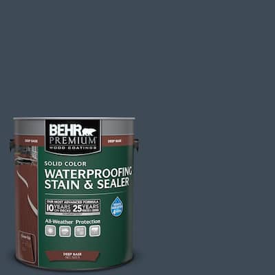 1 gal. #SC-101 Atlantic Solid Color Waterproofing Exterior Wood Stain and Sealer