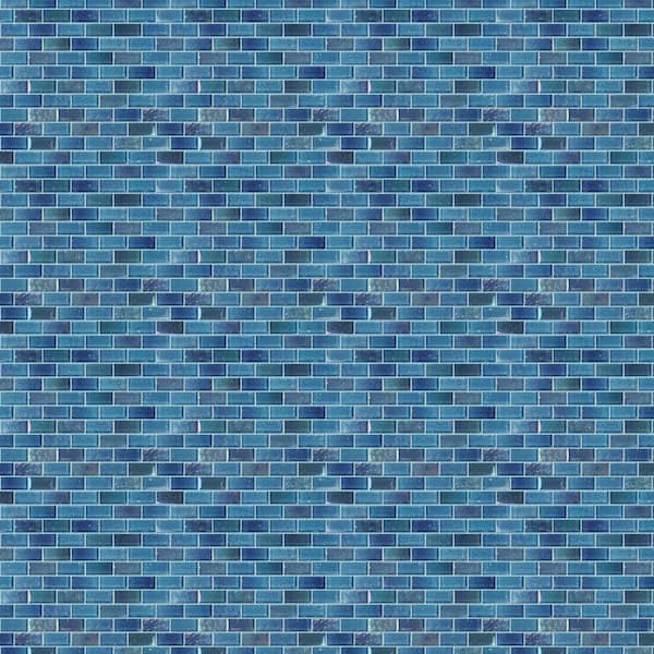Ivy Hill Tile Angel Dust Blue 11.73 in. x 11.73 in. Polished Glass Wall Mosaic Tile (0.95 sq. ft./Each)