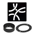 Kerdi-Drain 4 in. Matte Black Curve Drain Grate