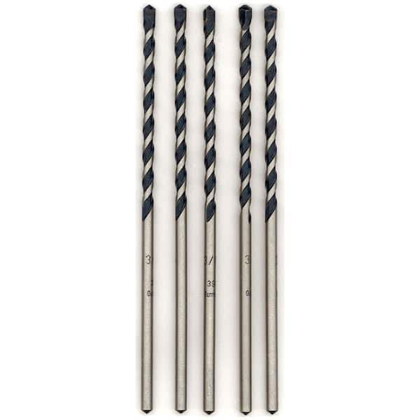 Bosch 3/16 in. x 4 in. x 6 in. BlueGranite Turbo Carbide Hammer Drill Bit for Concrete, Stone and Masonry Drilling (5-Pack)