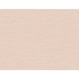 60.75 sq. ft. Coastal Haven Blush Tiger Island Faux Sisal Embossed Vinyl Unpasted Wallpaper Roll