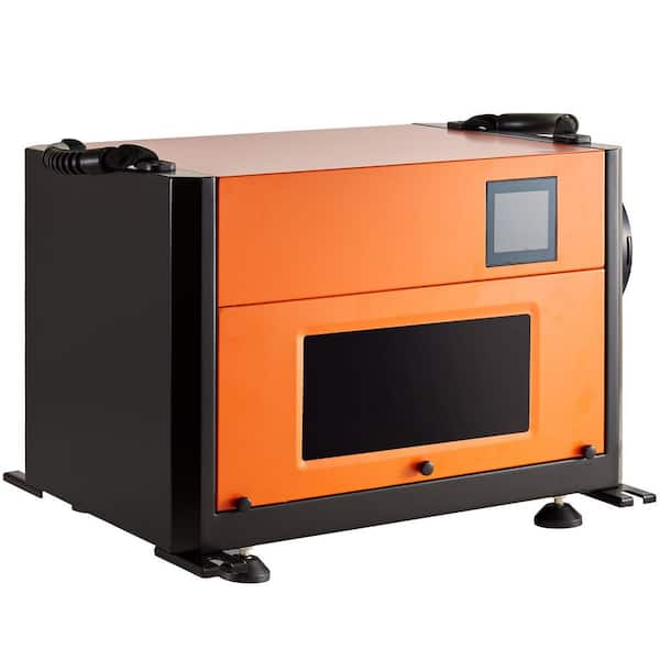 Commercial Dehumidifier 125 pt. 2000 sq. ft. Bucketless Commercial Dehumidifier in Oranges/Peaches with Drain Hose