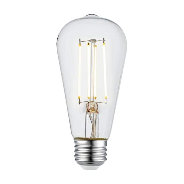 Globe Electric 60-Watt Equivalent ST19 Vintage Edison LED Light Bulb Soft White