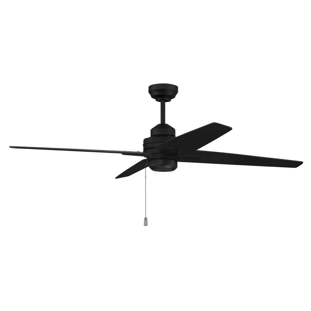 CRAFTMADE Maddie 52 in. Indoor/Outdoor Dual Mount Heavy-Duty 3-Speed  Reversible Motor Ceiling Fan in Flat Black Finish 647881228033 - The Home  Depot