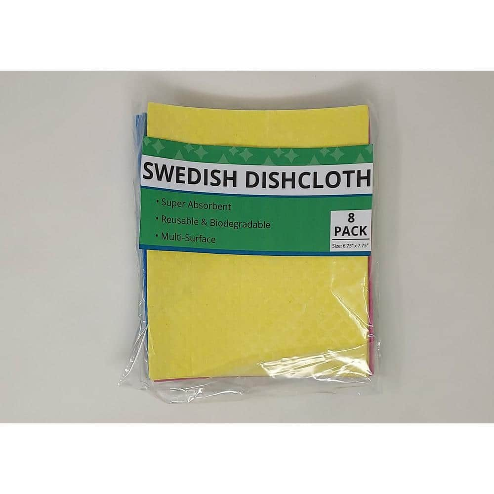 Ultra-Absorbent Reusable Swedish Dish Cloths - 10 Pk Orange 