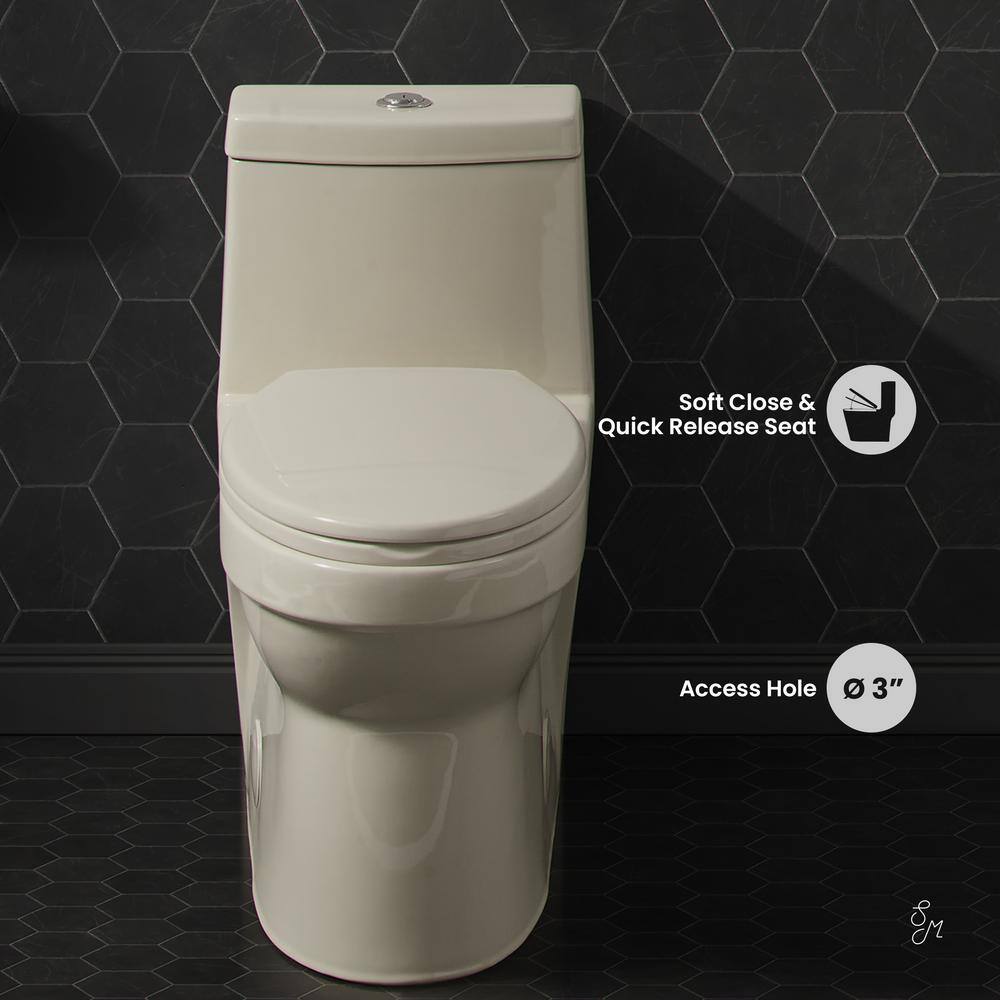 Virage Elongated Dual Flush High-Efficiency Toilet in Bisque