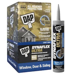 Dynaflex Ultra 10.1 oz. Gray Advanced Exterior Window, Door and Siding Sealant (12-Pack)