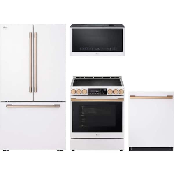 Studio 27 cu. ft. Counter Depth MAX Smart Refrigerator with Slide-In Electric Range and 1-Hour Wash and Dry Dishwasher