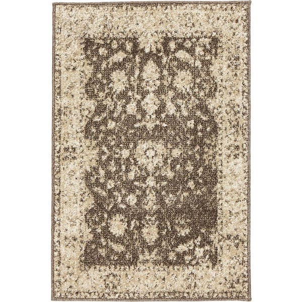 Home Decorators Collection Old Treasures Brown/Cream 2 ft. x 3 ft. Scatter Rug