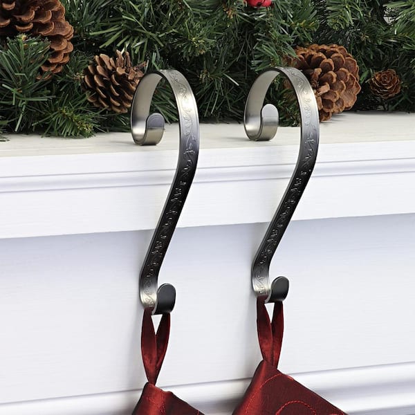 Haute Decor The Original MantleClip Stocking Holder with Holly