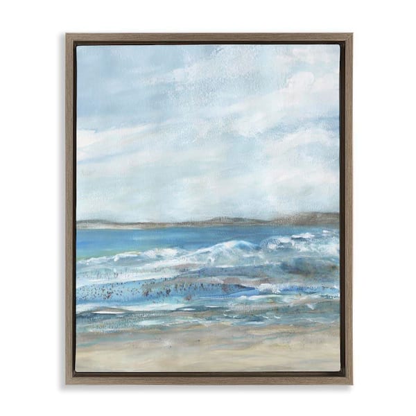Stupell Industries Sandy Surf Beach by Jessie Perry Brown Floater