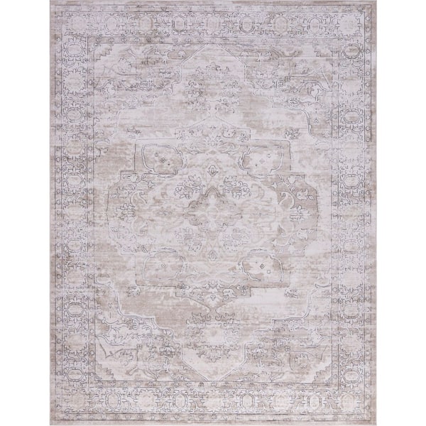Unique Loom Portland Canby Ivory/Beige 10 ft. x 13 ft. Area Rug
