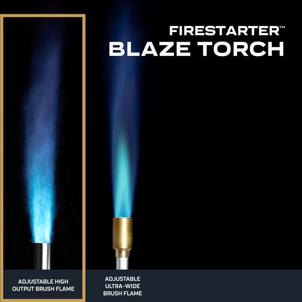 Adjustable Wide Brush Flame Propane Torch with Ergonomic Handle